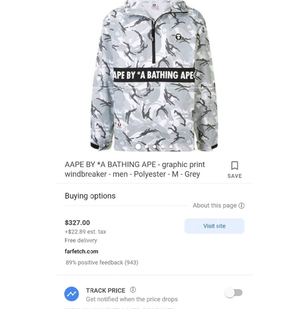 Real authentic aape by bathing ape windbreaker